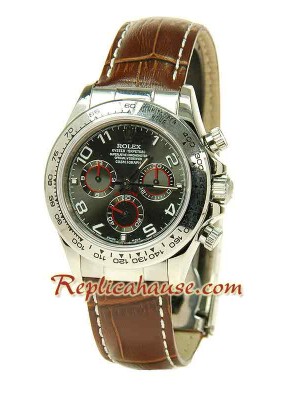 Rolex Réplica Daytona Cuero Suizo Reloj