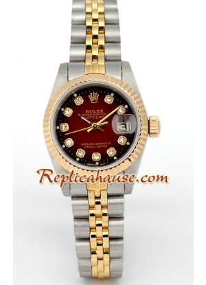 Rolex Réplica Suizo Datejust Reloj para Dama