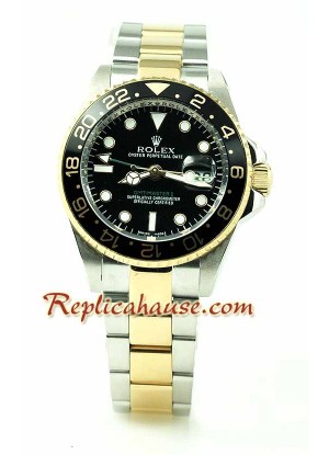 Rolex Réplica GMT Dos Tonos Reloj Réplica