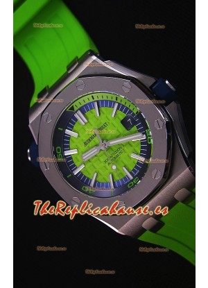 Audemars Piguet Royal Oak New Diver Reloj Replica Suizo a escala 1:1 Color Verde