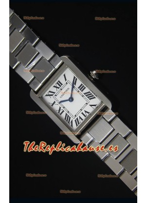 Cartier Tank Solo Reloj Cuarzo Suizo Correa de Acero 28MM Ancho