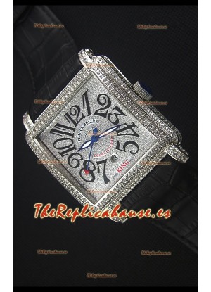 Franck Muller Conquistador King Reloj Replica Suizo Automático en Acero Inoxidable