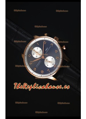 IWC Portuguese Chrono Automatic Jackie Chan Reloj Replica Suizo a Espejo 1:1 
