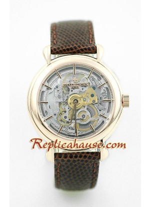 Vacheron Constantin Skeleton Repetidor de Minutos Reloj Suizo de imitación