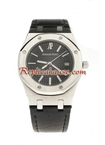 Audemars Piguet Royal Oak Automático Reloj Suizo con correa de cuero 