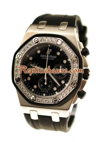 Audemars Piguet Offshore Reloj Suizo con Bisel de Diamantes