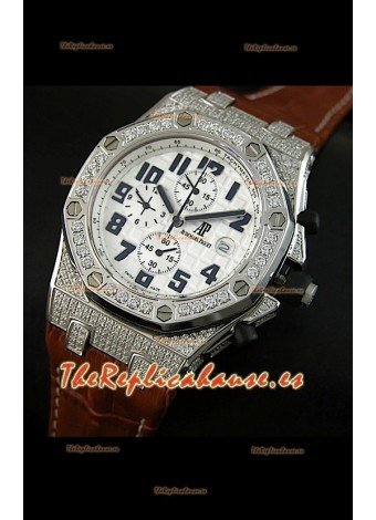 Audemars Piguet Royal Oak Offshore Cuarzo con bisel de diamantes