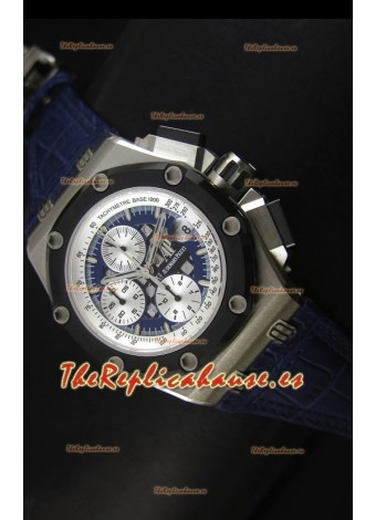 Audemars Piguet Royal Oak Offshore Rubens Barrichello en Titanio Réplica Espejo 1:1 Color Azul