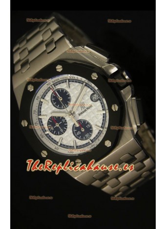 Audemars Piguet Royal Oak Offshore Reloj con Dial Blanco - Caja de Acero