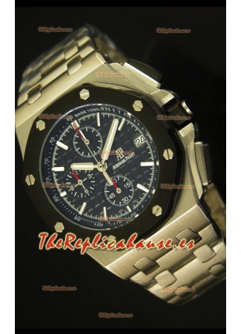 Audemars Piguet Royal Oak Offshore Reloj con Dial Negro - Caja de Acero