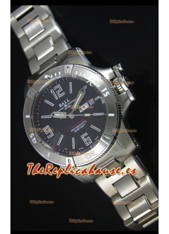 Ball Hydrocarbon Spacemaster Reloj Automático Réplica Day Date Dial en Negro - Movimiento Citizen Original