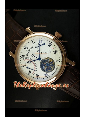 Breguet Retrograde Japanese Automatic con día/fecha y turbillón 