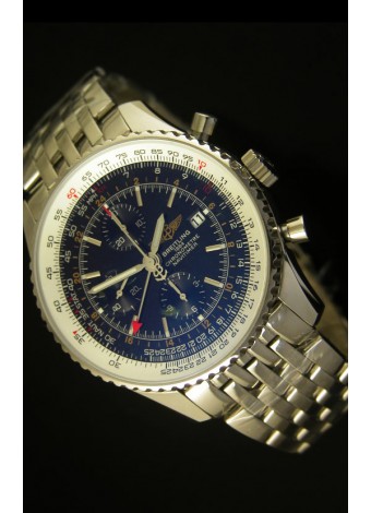 Breitling Navitimer World GMT - Ultima Edición Réplica a Escala 1:1 Dial Negro