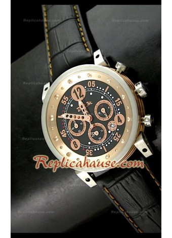 B.R.M V Series Reloj Japonés en Oro