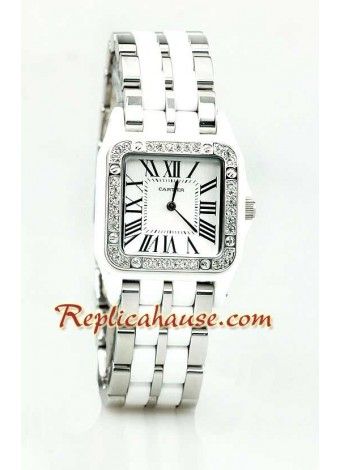 Cartier Demosille Tamaño Medio Reloj Réplica