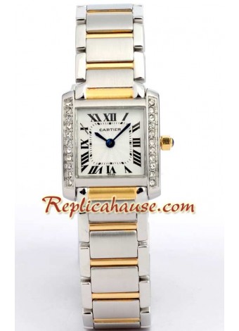 Cartier Tank Francaise Reloj de Dama