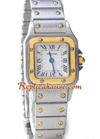 Cartier Réplica Santos Dos Tonos Dama