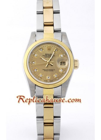 Rolex Réplica Suizo Datejust Reloj para Dama