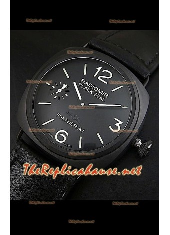 Panerai Black Seal PSM292 con carcasa de cerámica Torpedo Sub Edición – 1:1 Réplica Espejo