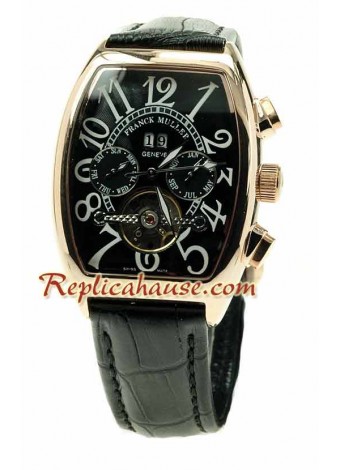 Franck Muller Conquistador Oro Rosa Tourbillon Reloj