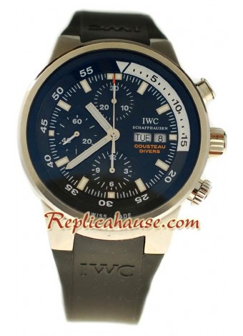 IWC Aquatimer Cronógrafo Cousteau Divers Reloj Suizo de imitación