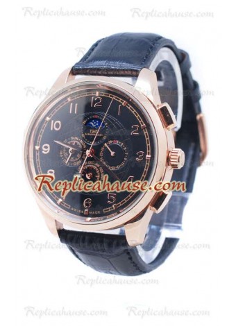 IWC Da Vinci Perpetual Calendar Cronógrafo Gold Reloj