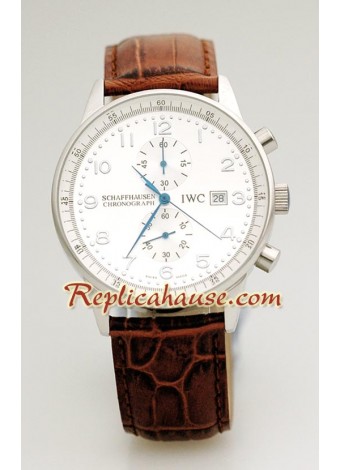 IWC Portuguese Cronógrafo Reloj Réplica