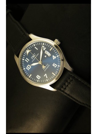 IWC Mark XVII Reloj Suizo de Acero Inoxidable, Dial Azul