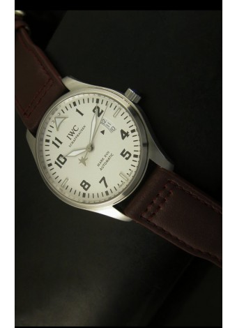 IWC Mark XVII Reloj Suizo de Acero Inoxidable Solido con Dial Blanco