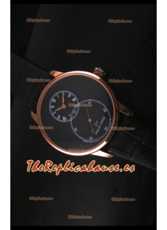 Jaquet Droz Grande Seconde Black Enamel Reloj con Caja en Acero Inoxidable Dial Negro