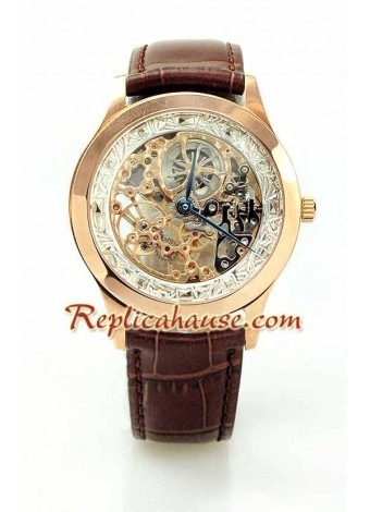 Jaeger LeCoultre Skeleton Reloj Suizo de imitación