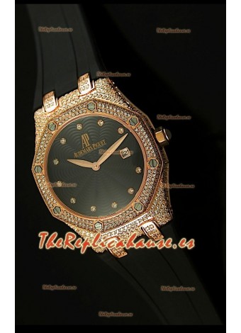 Audemars Piguet Royal Oak, Reloj Réplica de mujer en Caja de Oro Rosado