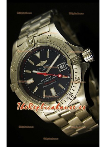 Breitling Avenger Seawolf, Reloj Réplica Suiza con manecilla segundera color rojo, en escala 1:1