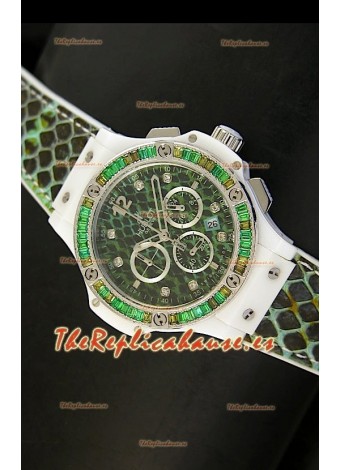 Hublot Big Bang estilo BOA, Dial/Correa Verde, 34MM