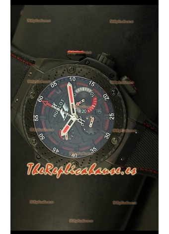 Hublot Big Bang King Power Formula 1, Reloj Suizo caja con recubrimiento PVD, réplica escala 1:1