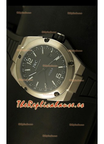IWC Ingenieur Reloj Réplica Suiza en Titanio Completo, Dial Negro