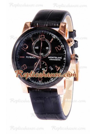 Mont Blanc Classic Flyback Cronógrafo Reloj Réplica