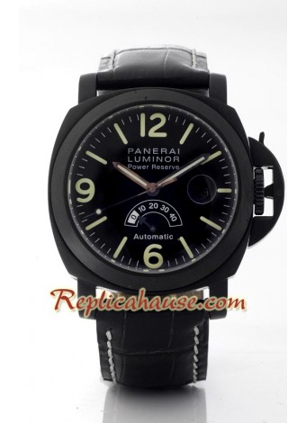 Panerai Luminor PVD Bateria de Reserva Reloj Suizo de imitación