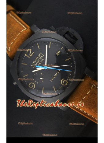 Panerai Luminor PAM00580 1950 3 Days Chrono Flyback Reloj de Cerámica Movimiento P.9100