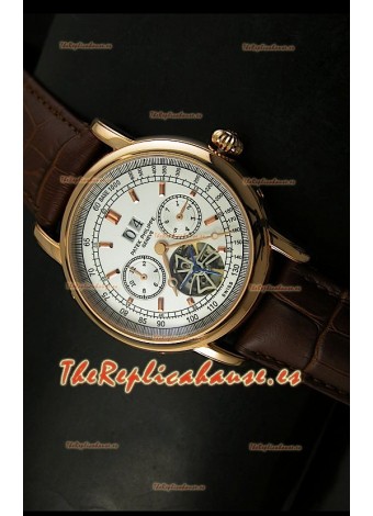 Patek Philippe Complications Tourbillon, Reloj Réplica Japonesa color Oro Rosado