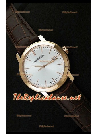 Audemars Piguet Jules Edición Audemars Reloj Suizo Oro Rosa