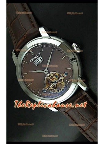 Edición japonesa del reloj de esfera marrón Audemars Piguet Jules Audemars.