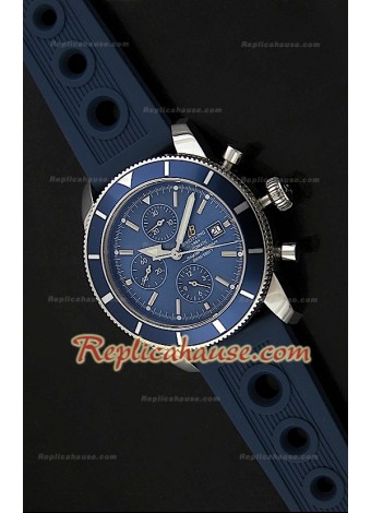 Breitleng Steelfish SuperOcean Heritage Reloj Suizo en Azul 