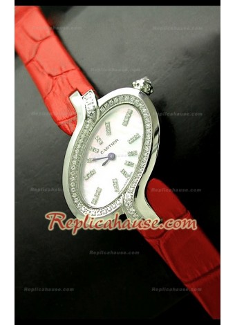 Delices De Cartier Réplica Reloj Señoras con  Red Correa