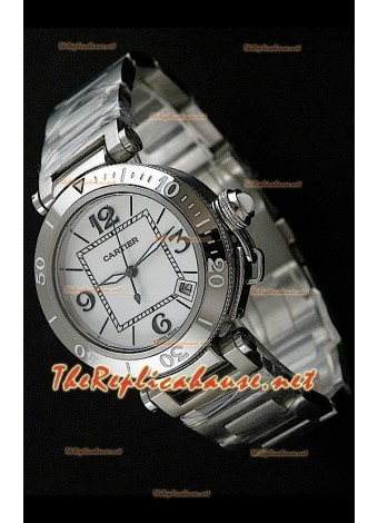 Cartier Pasha Seatimer Reloj Réplica - Carcasa Suiza Movimiento Japonés