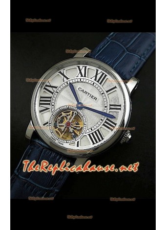 Cartier Calibre turbillón japonés malla azul