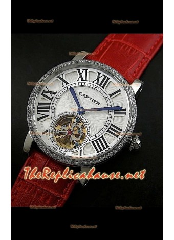 Cartier Calibre turbillón japonés malla roja