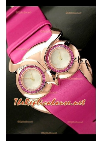 Chopard Animal World Reloj Señoras Búho en Oro Rosa Esfera de color Negro