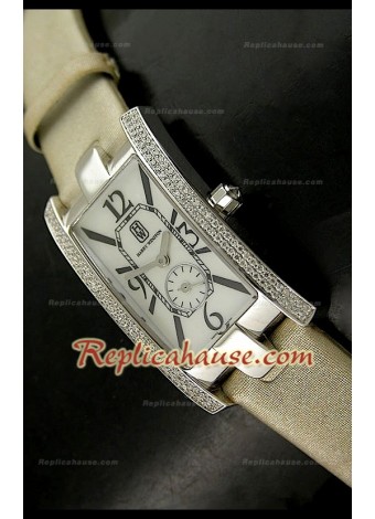 Harry Wenston Avenue C Reloj con Esfera Perla 