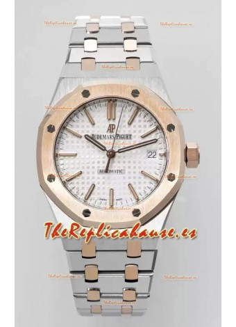 Audemars Piguet Royal Oak 37MM Reloj Dial Blanco Movimiento 3120 - Réplica Espejo 1:1